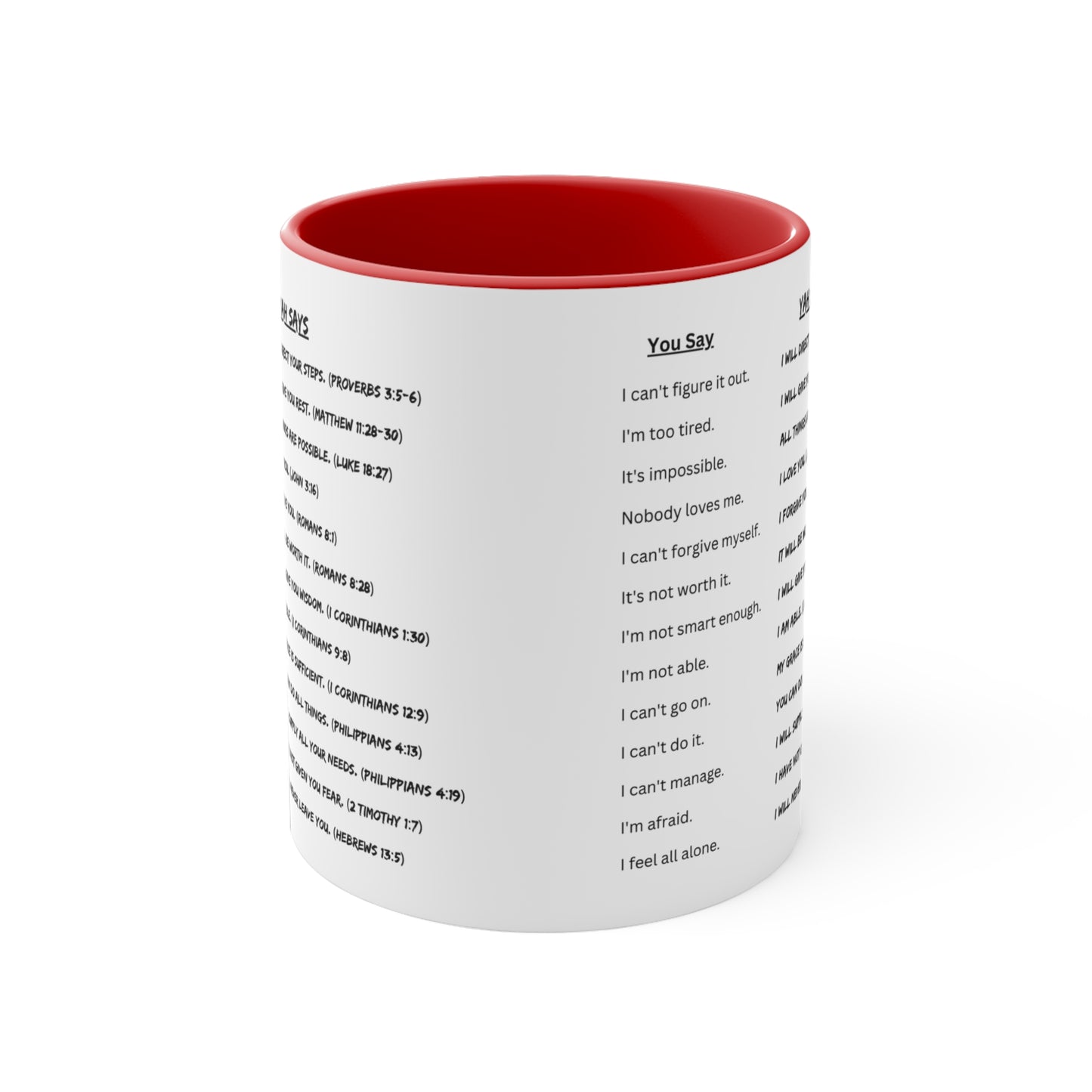 YAH SAYS 11oz Accent Coffee Mug
