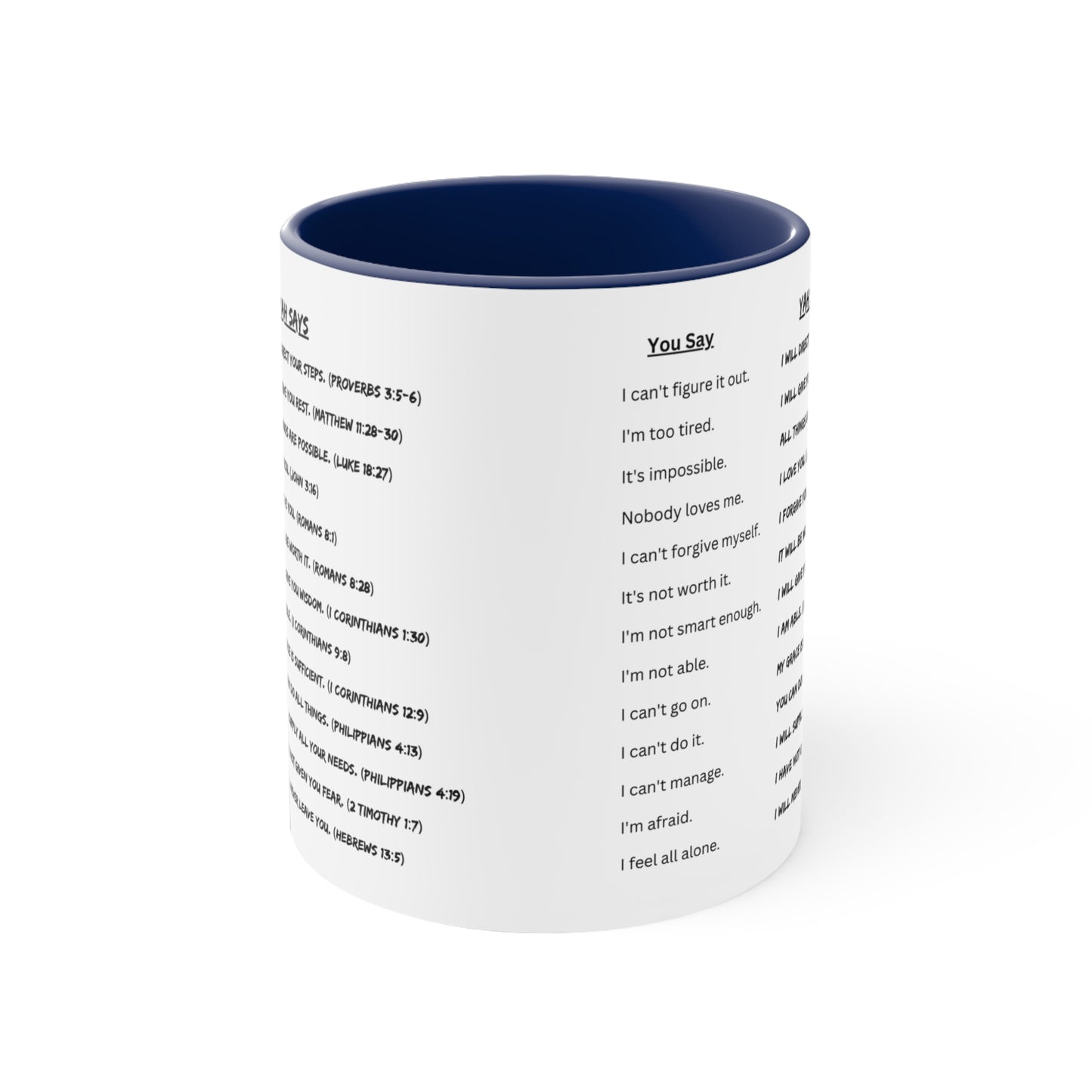 YAH SAYS 11oz Accent Coffee Mug
