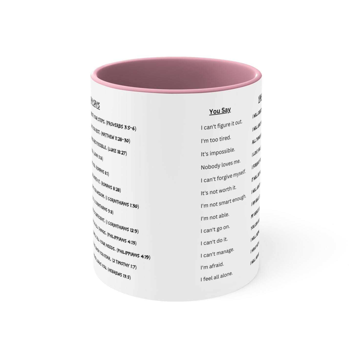 YAH SAYS 11oz Accent Coffee Mug