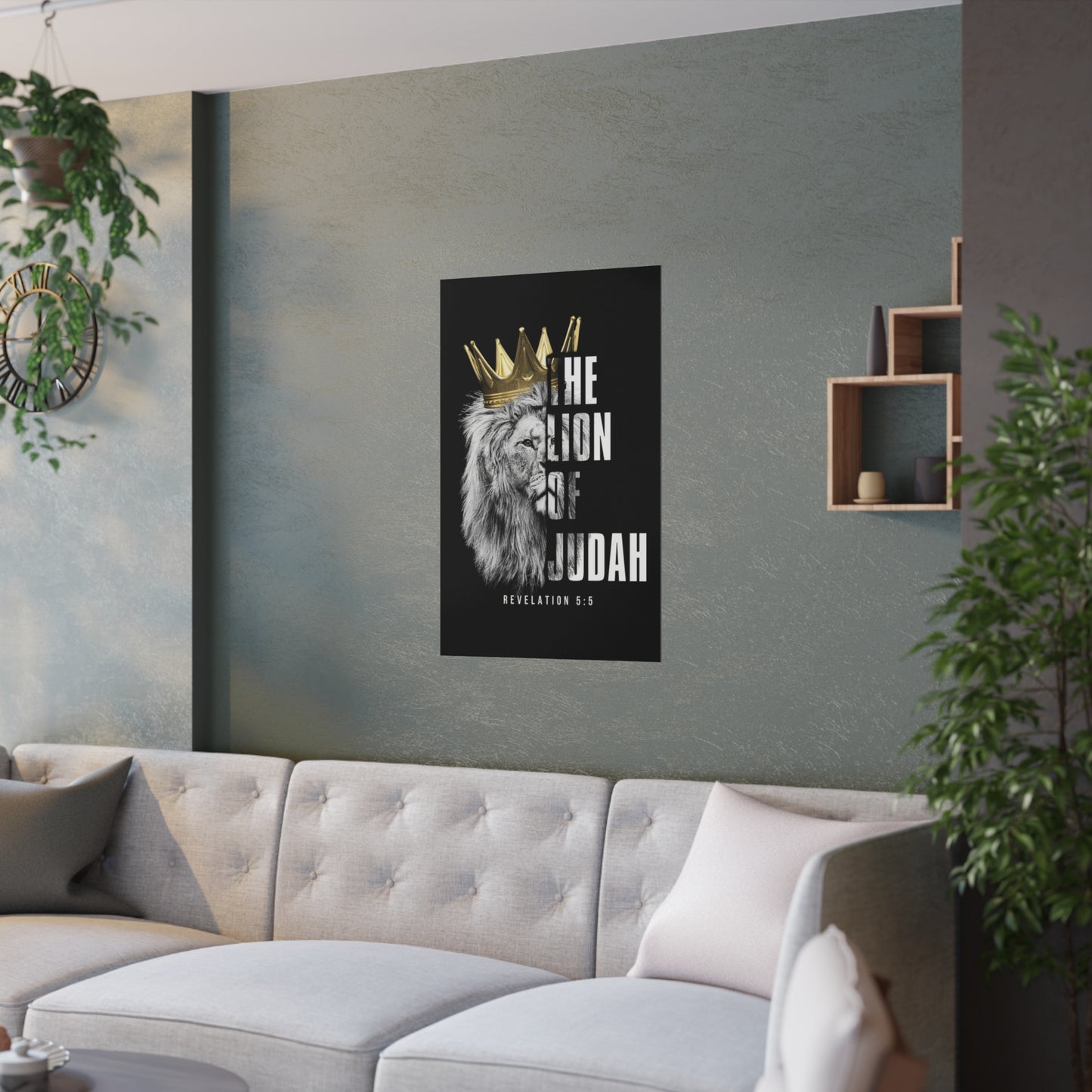 THE LION OF JUDAH Satin Poster