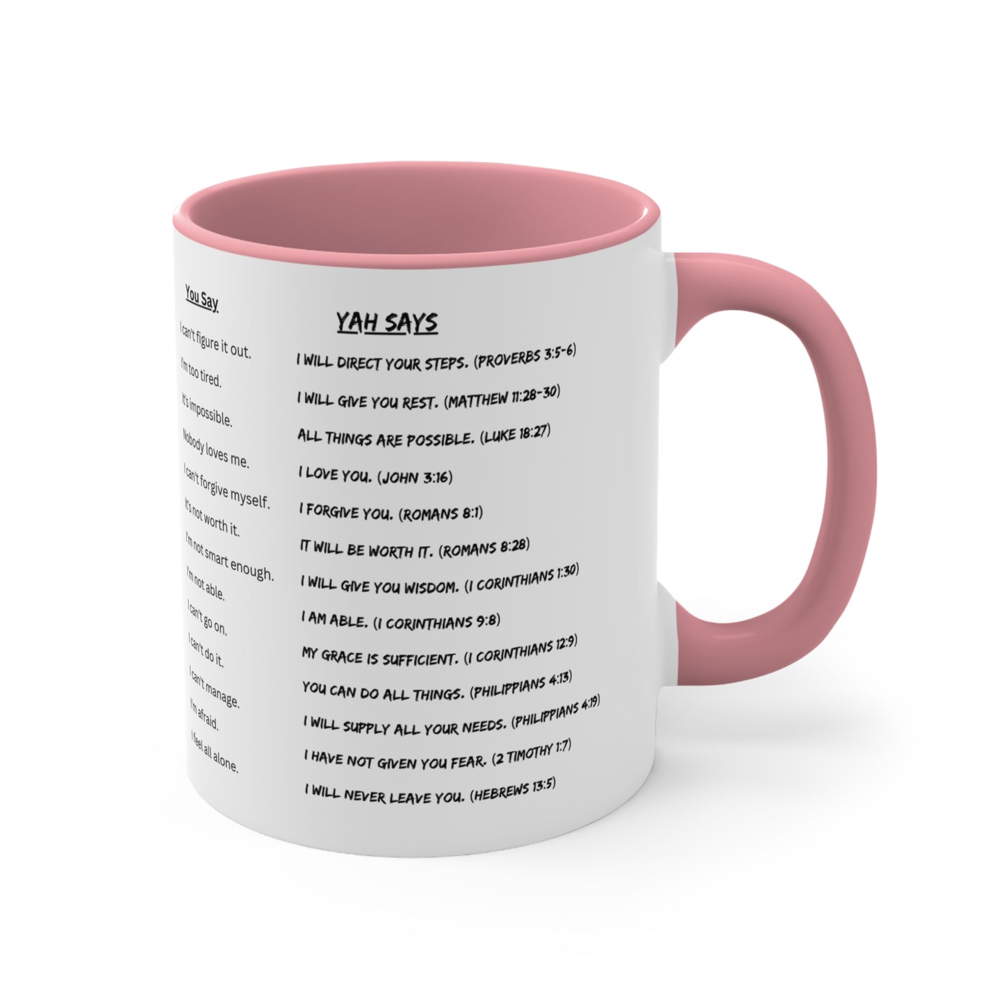 YAH SAYS 11oz Accent Coffee Mug