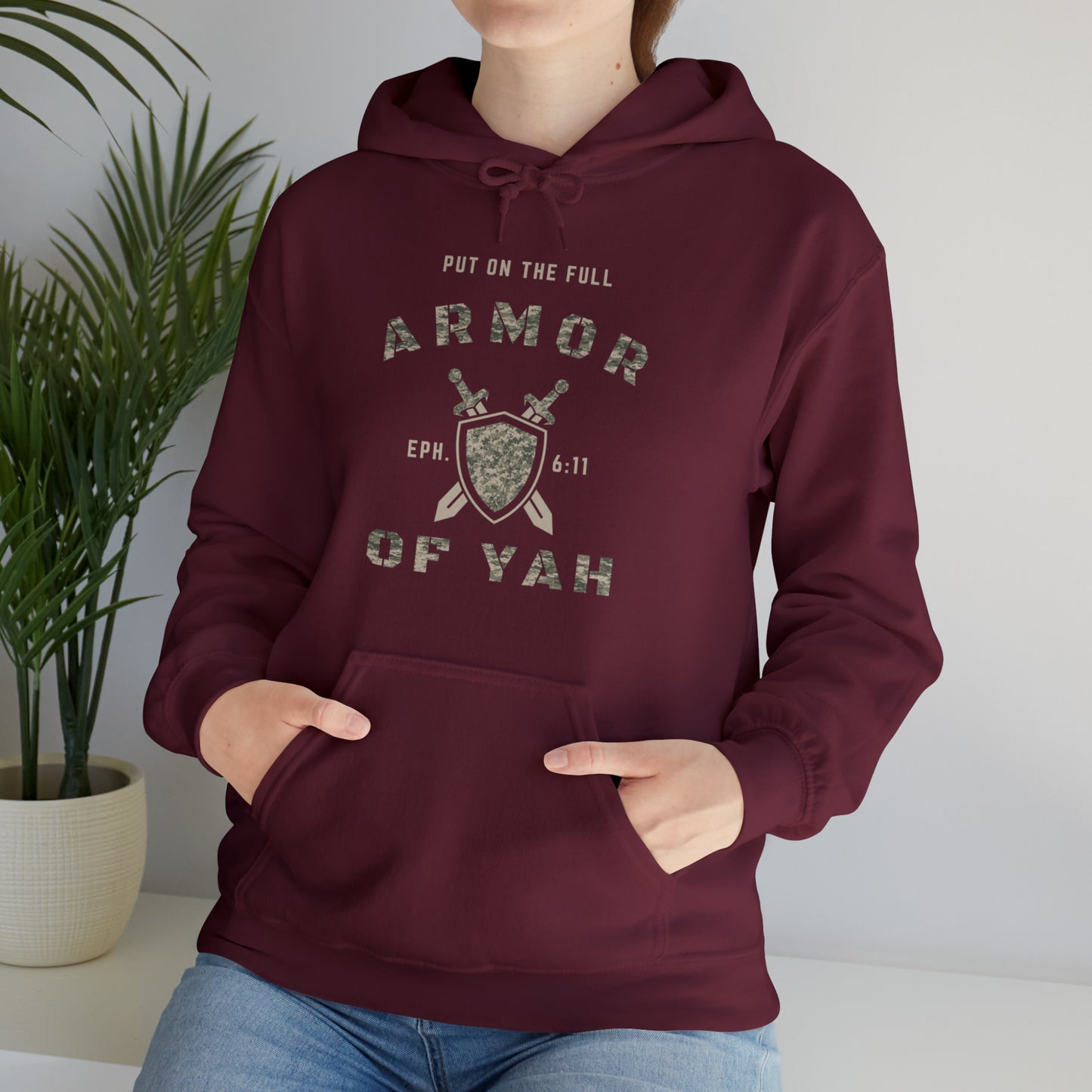 FEAR YAH | Yahuwah Hoodie Pullover Unisex Heavy Blend™ Hooded Sweatshirt