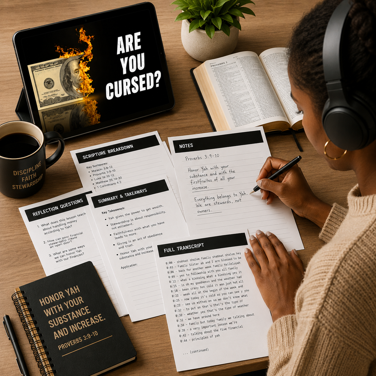 The 5 Financial Principles of Yah Bible Study Guide | Build Stewardship, Giving Wisdom, and Spiritual Growth