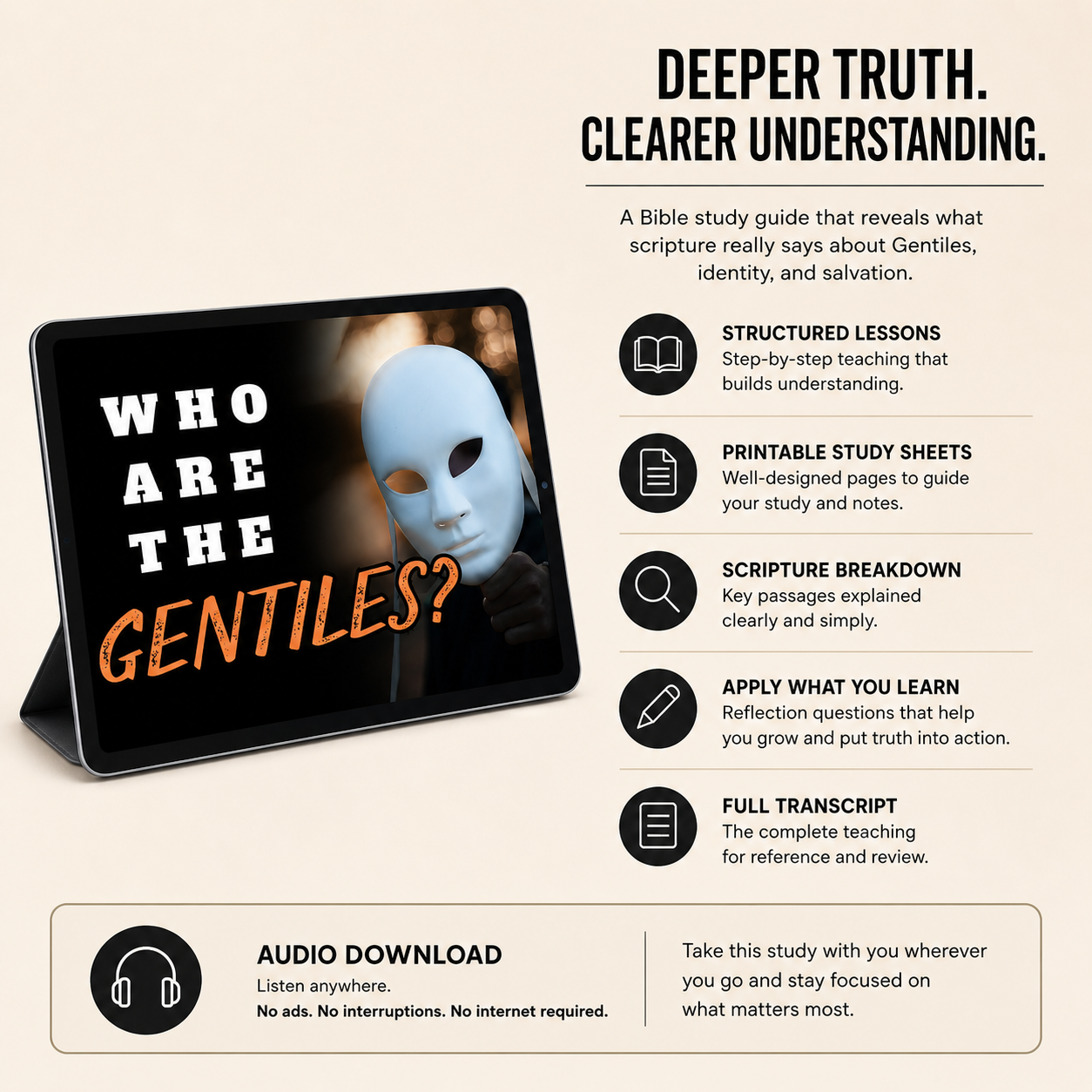 Who Are the Gentiles? Bible Study Guide | Understand Identity, Salvation & Truth | Lesson Study Guide + Audio MP3 + Scripture Study + Lesson Transcript PDF Download