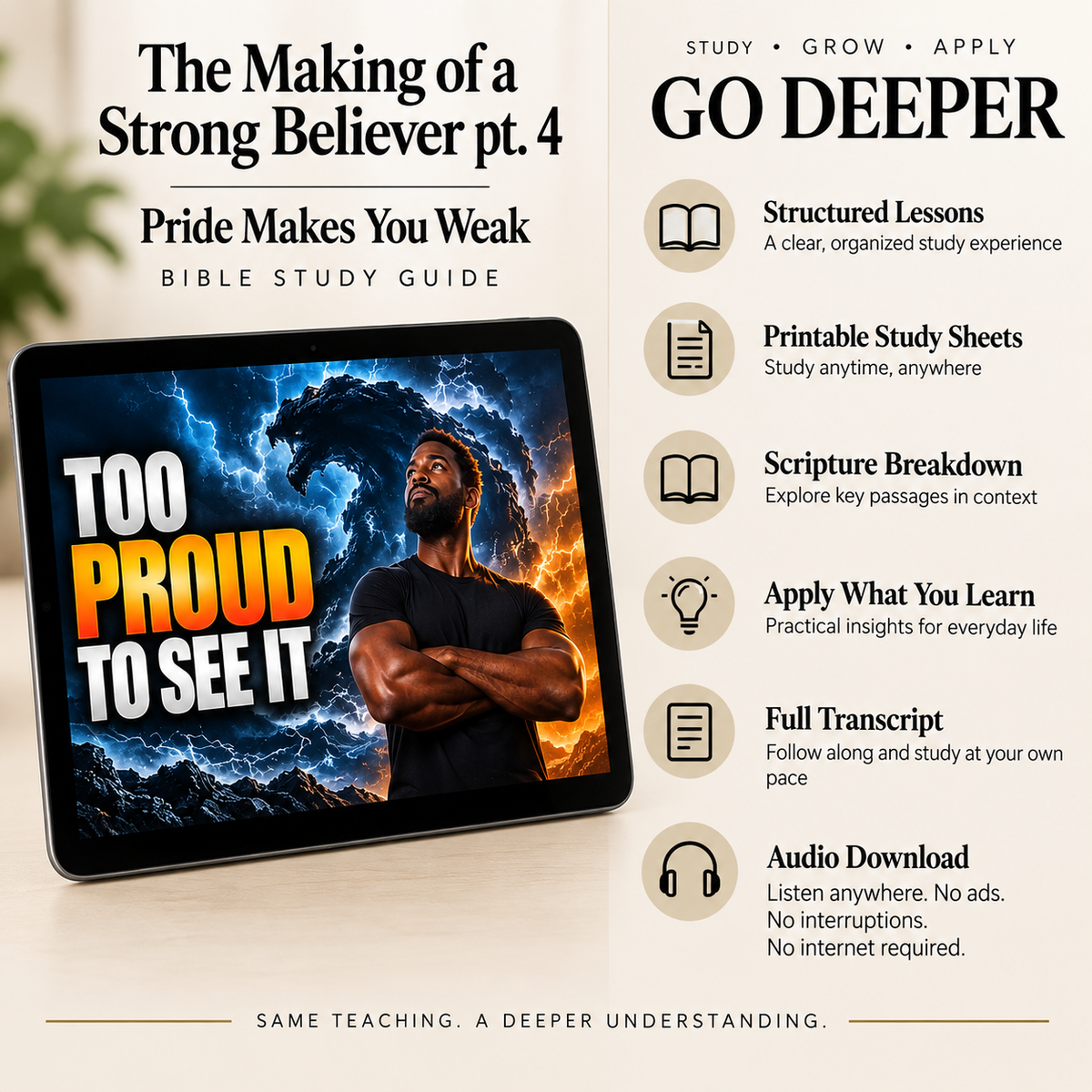 The Making of a Strong Believer pt. 4: Pride Makes You Weak Bible Study Guide