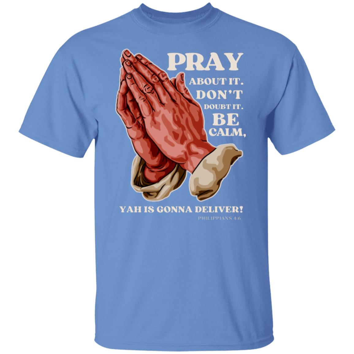 Pray Don't Doubt in White Letters Classic Unisex T-Shirt