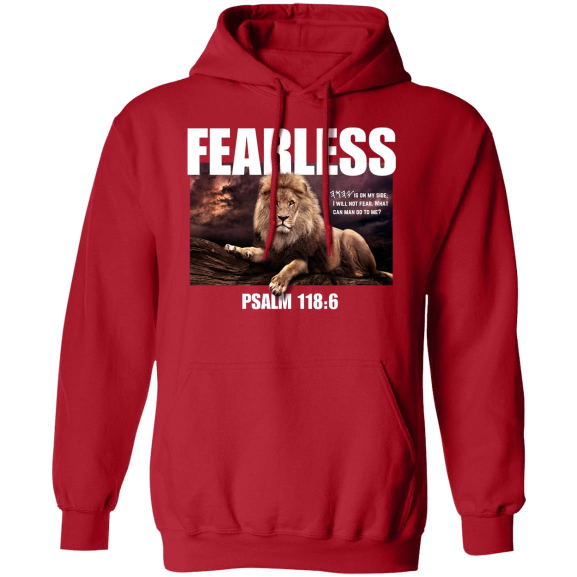 FEARLESS in White Letters Pullover Hoodie