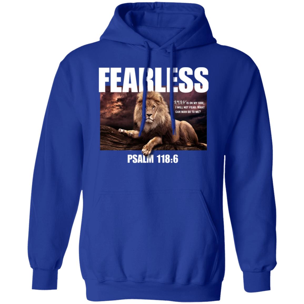 FEARLESS in White Letters Pullover Hoodie