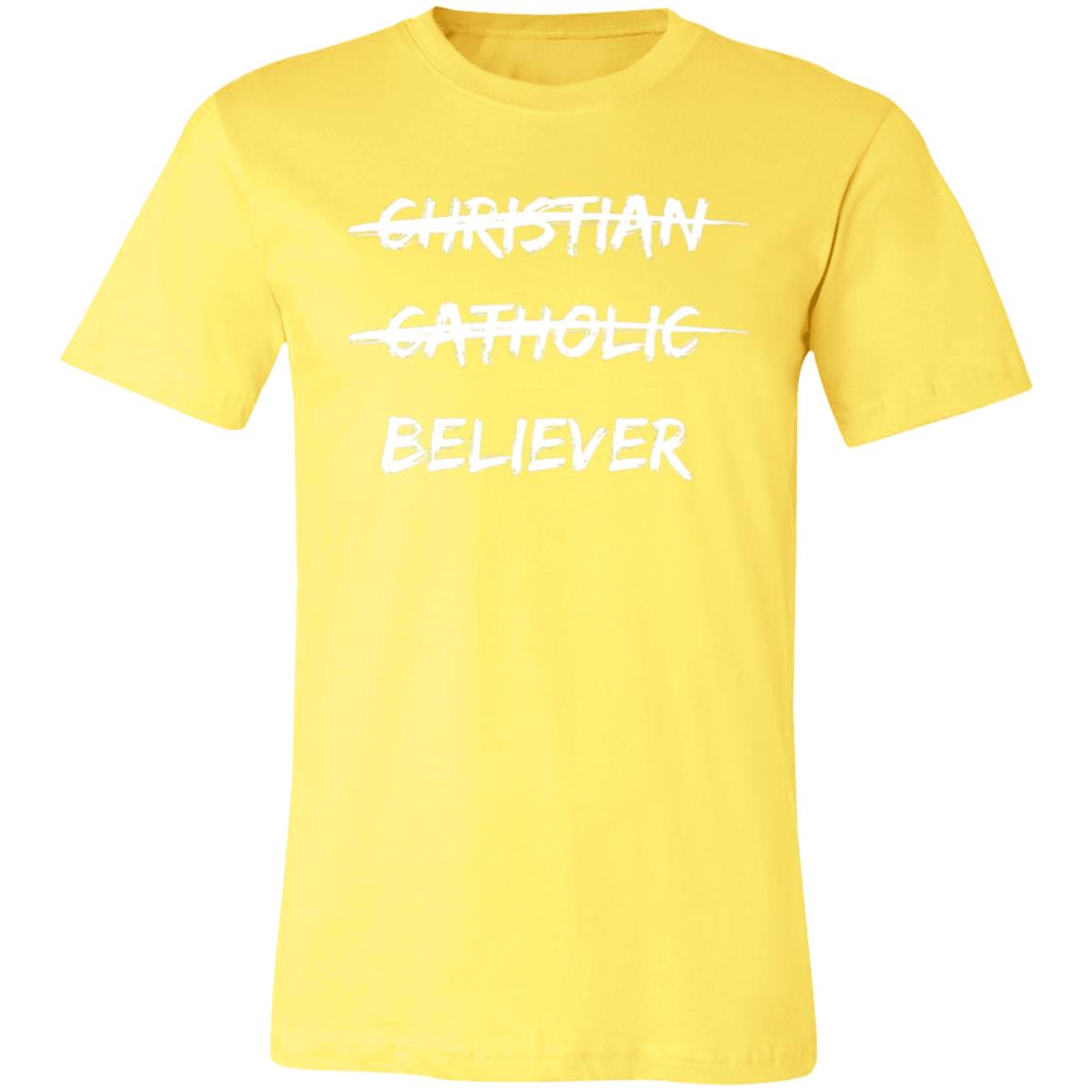 Believer in White Letter Unisex Short-Sleeve T-Shirt
