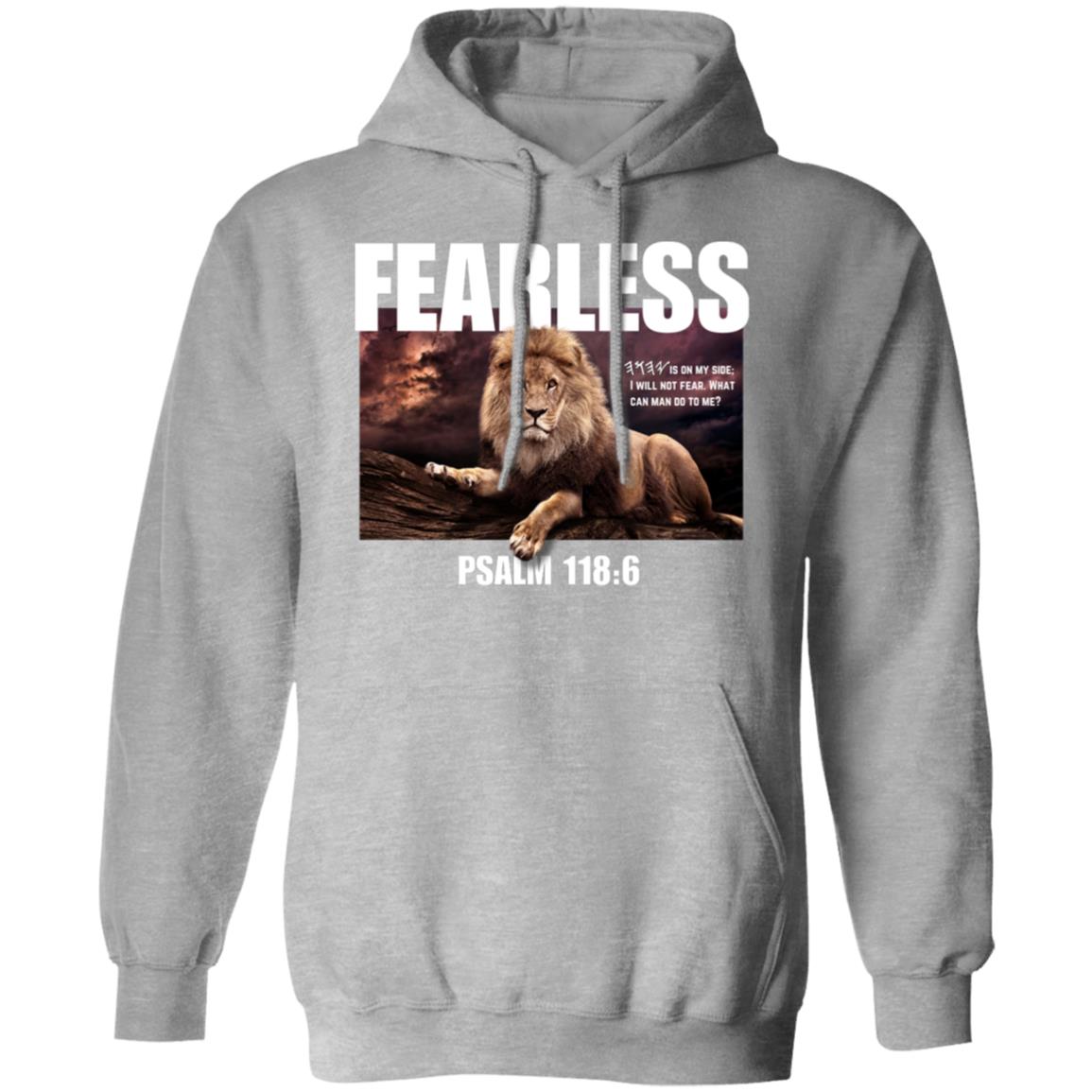 FEARLESS in White Letters Pullover Hoodie
