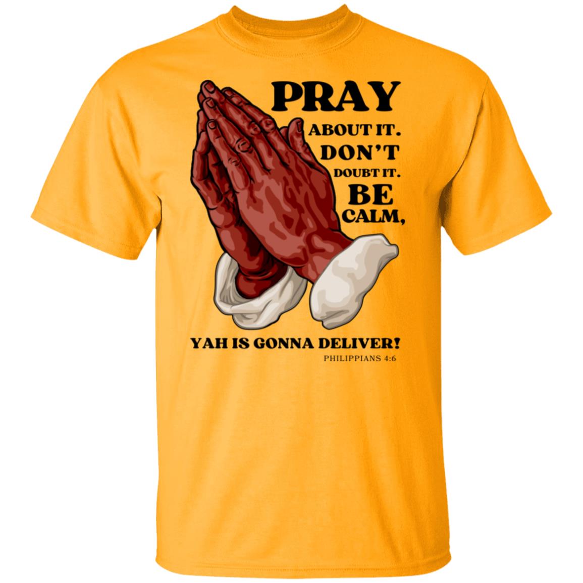 PRAY ABOUT IT in Black Letters Classic Unisex T-Shirt