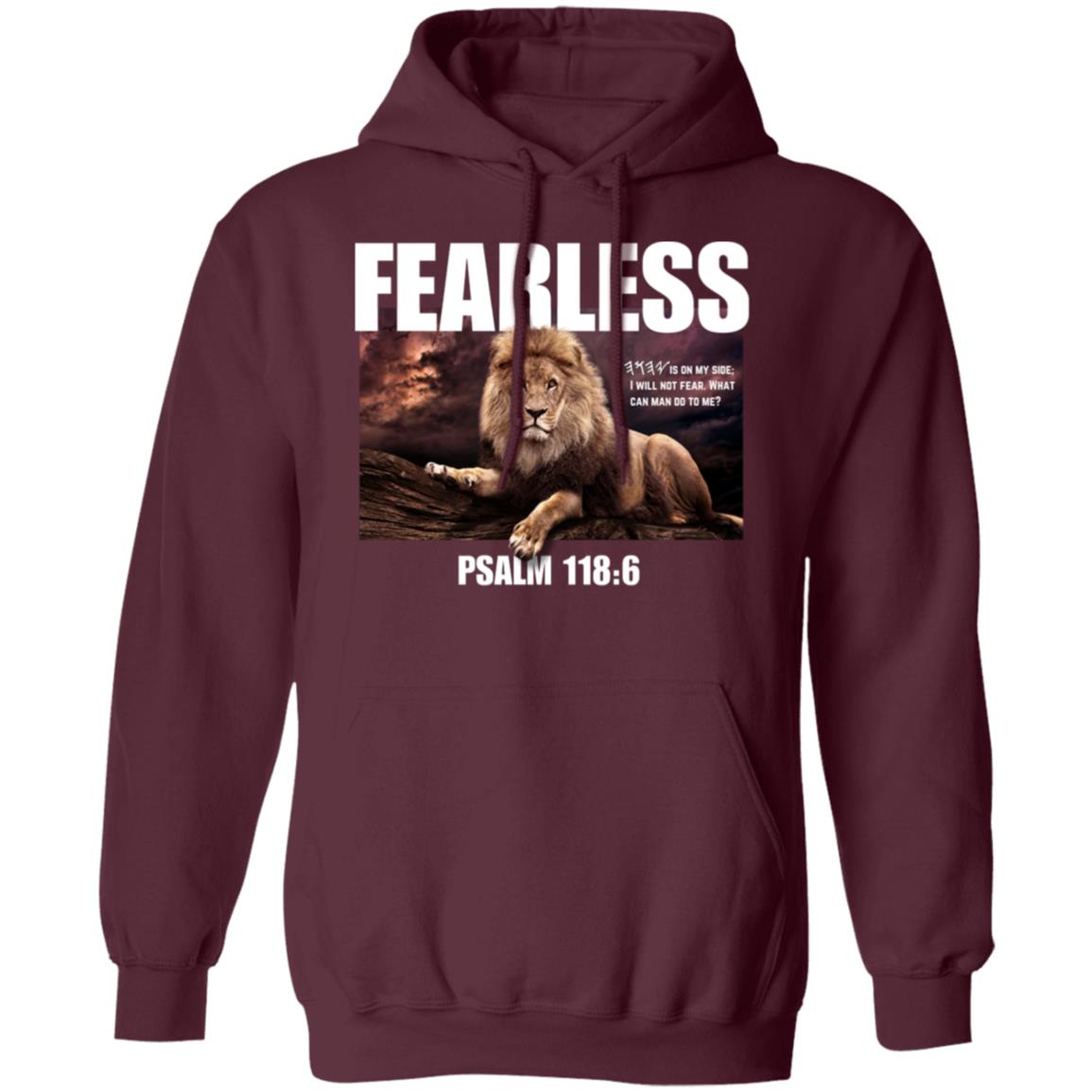 FEARLESS in White Letters Pullover Hoodie