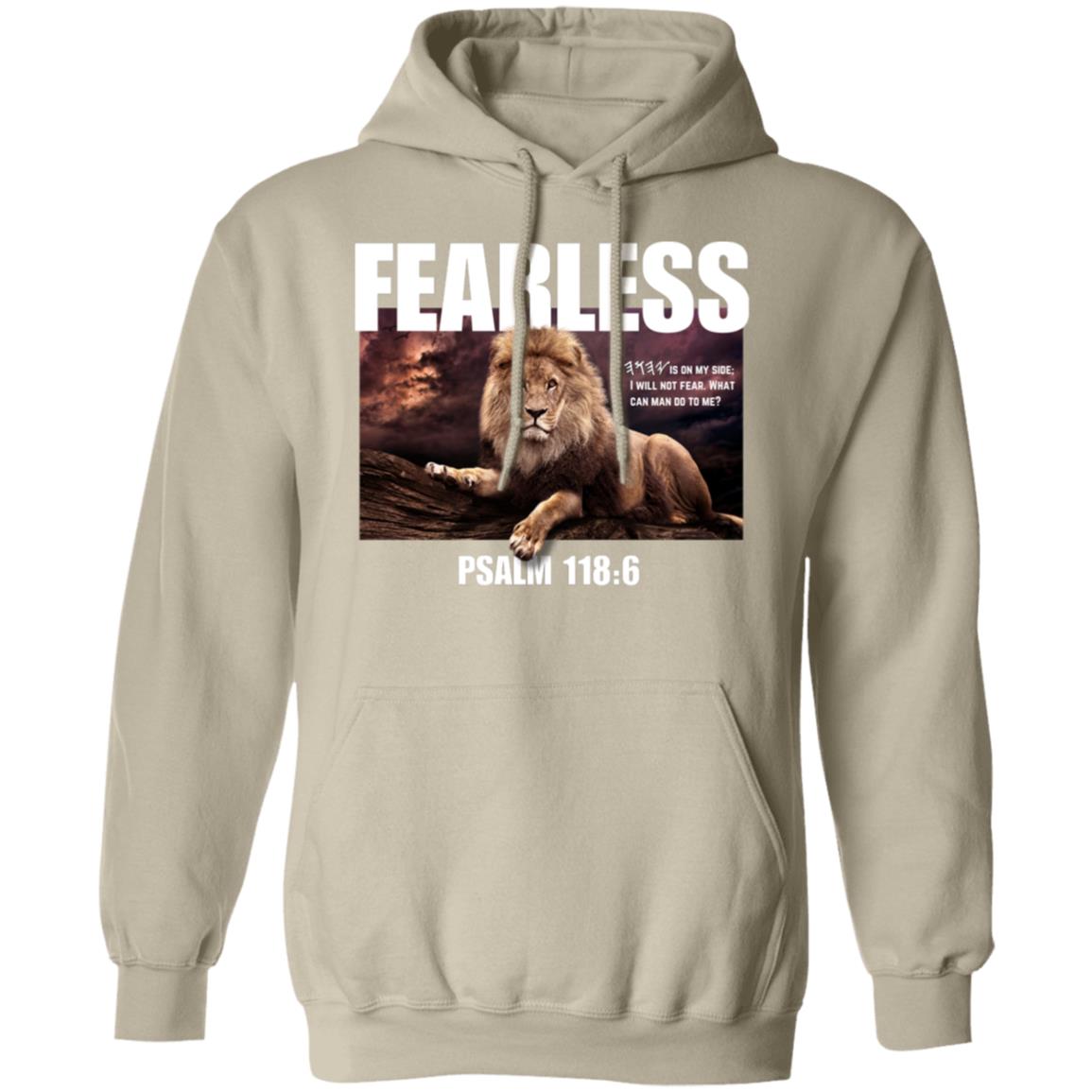 FEARLESS in White Letters Pullover Hoodie