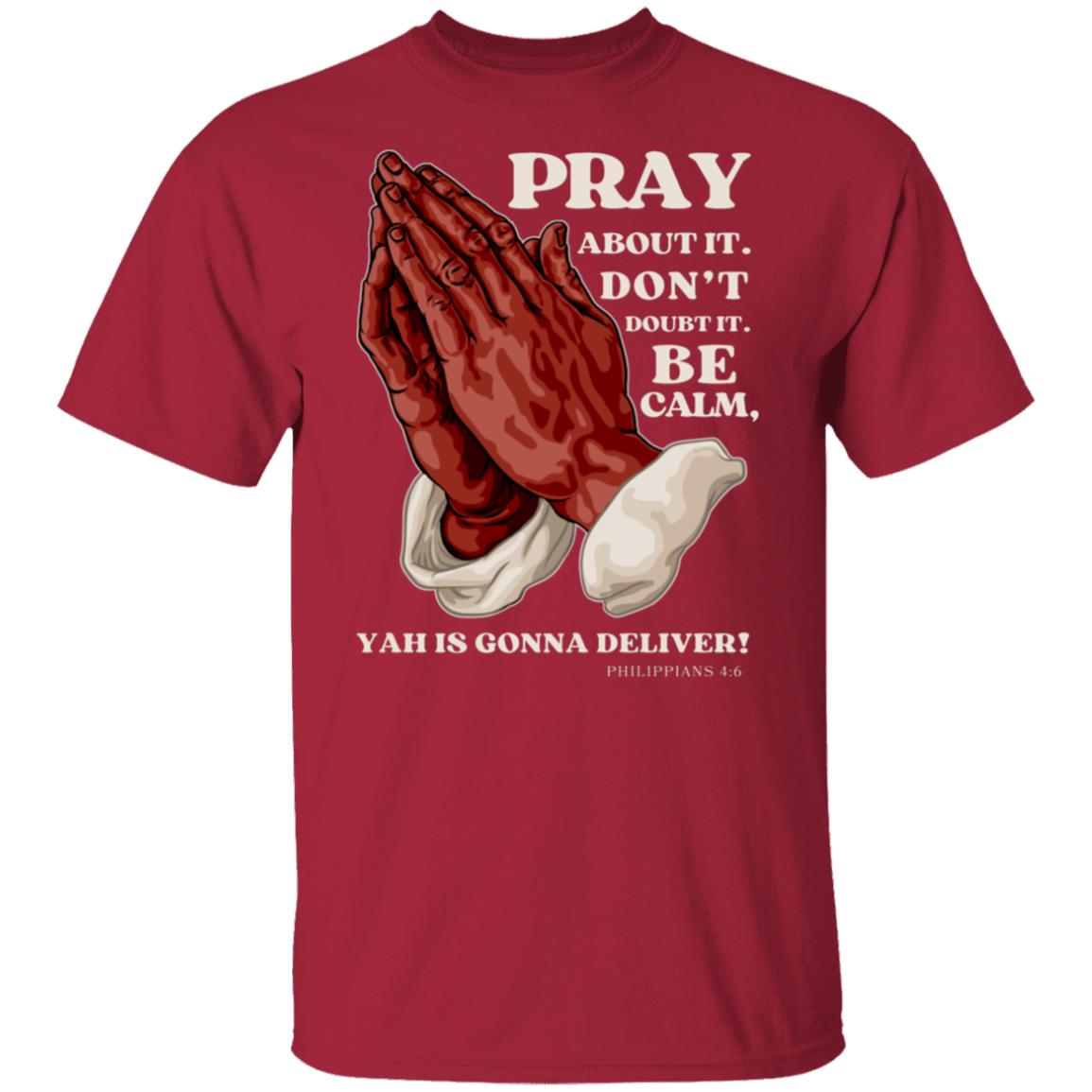 PRAY ABOUT IT in White Letters Classic Unisex T-Shirt