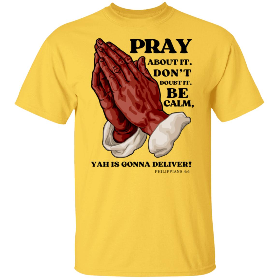 PRAY ABOUT IT in Black Letters Classic Unisex T-Shirt