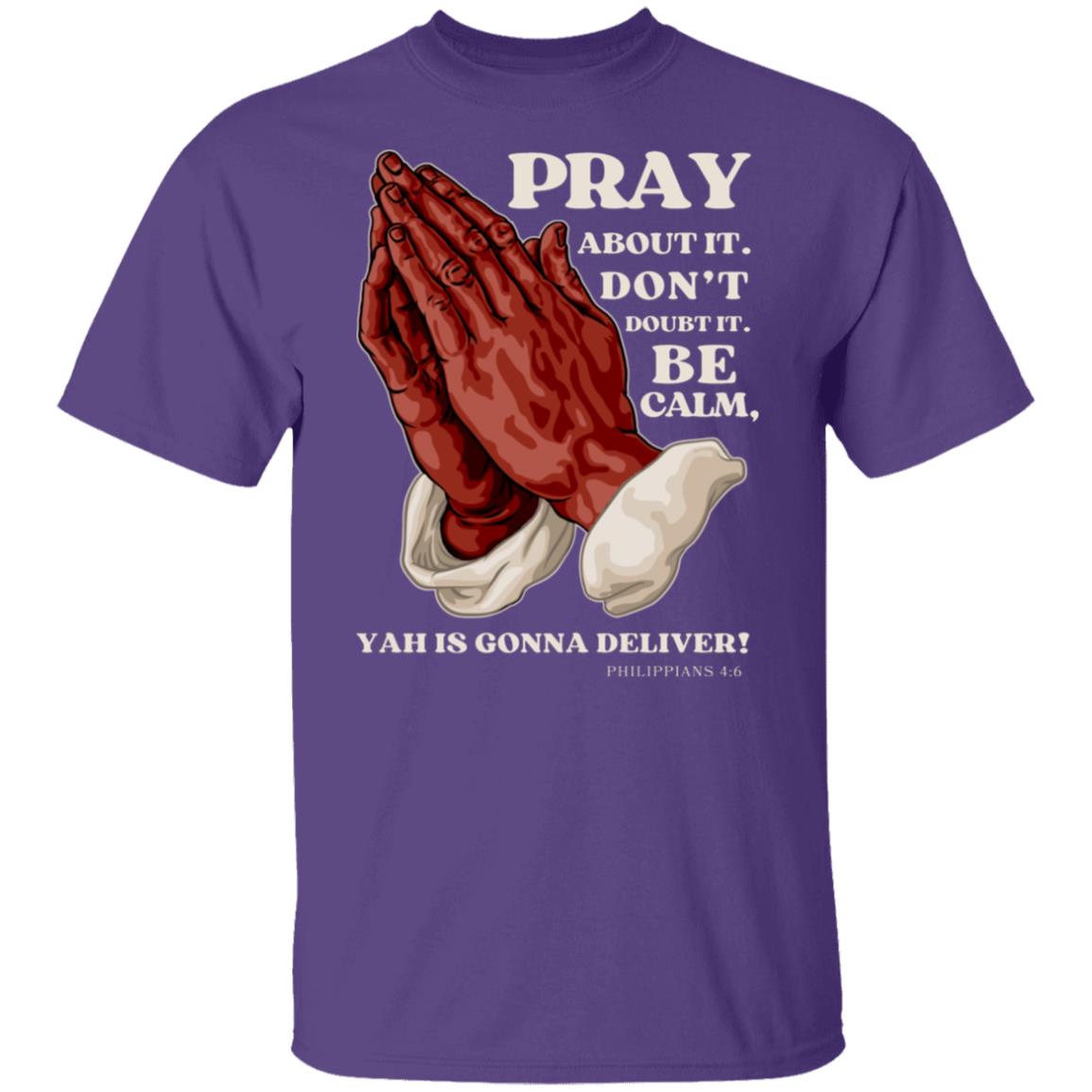 PRAY ABOUT IT in White Letters Classic Unisex T-Shirt