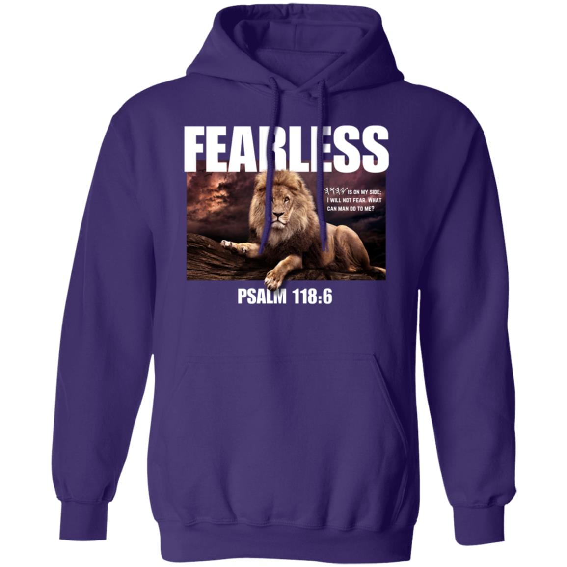 FEARLESS in White Letters Pullover Hoodie