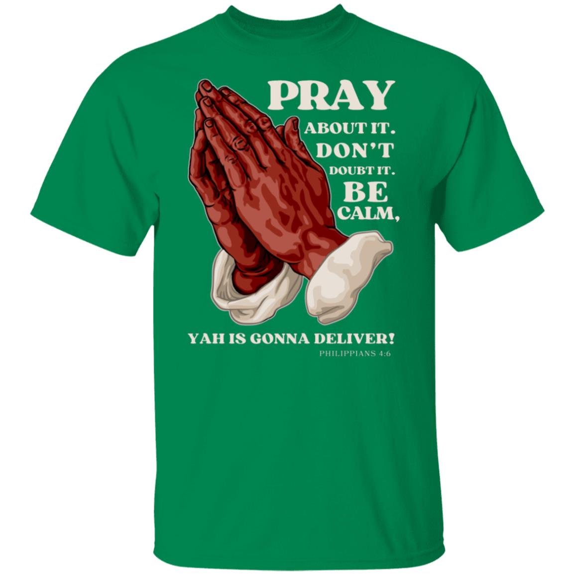 PRAY ABOUT IT in White Letters Classic Unisex T-Shirt