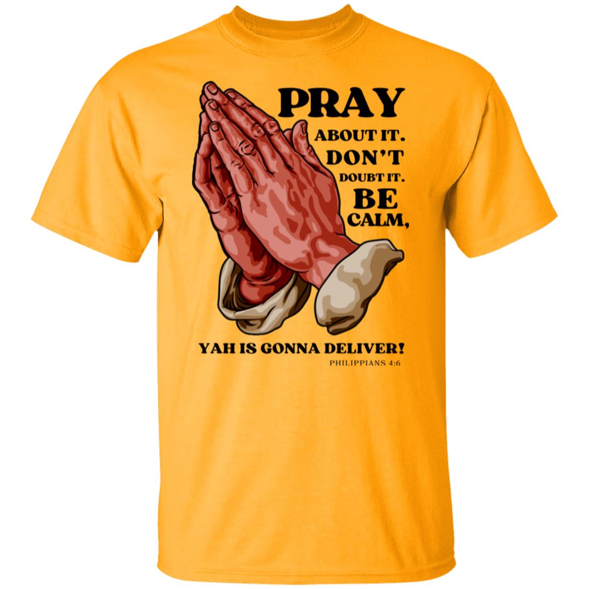 Pray Don't Doubt in Black Letters Classic Unisex T-Shirt