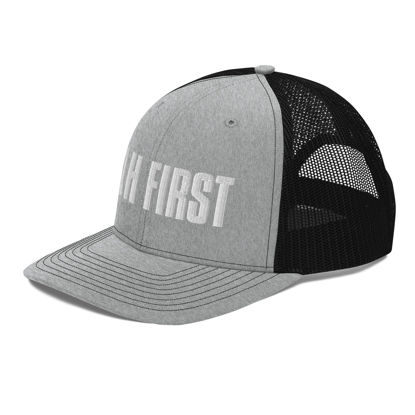 YAH FIRST Embroidery Trucker Cap
