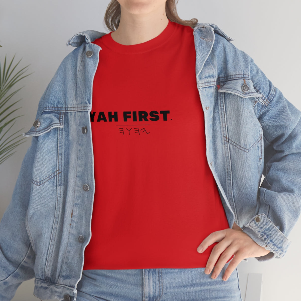 YAH FIRST Unisex Heavy Cotton Tee