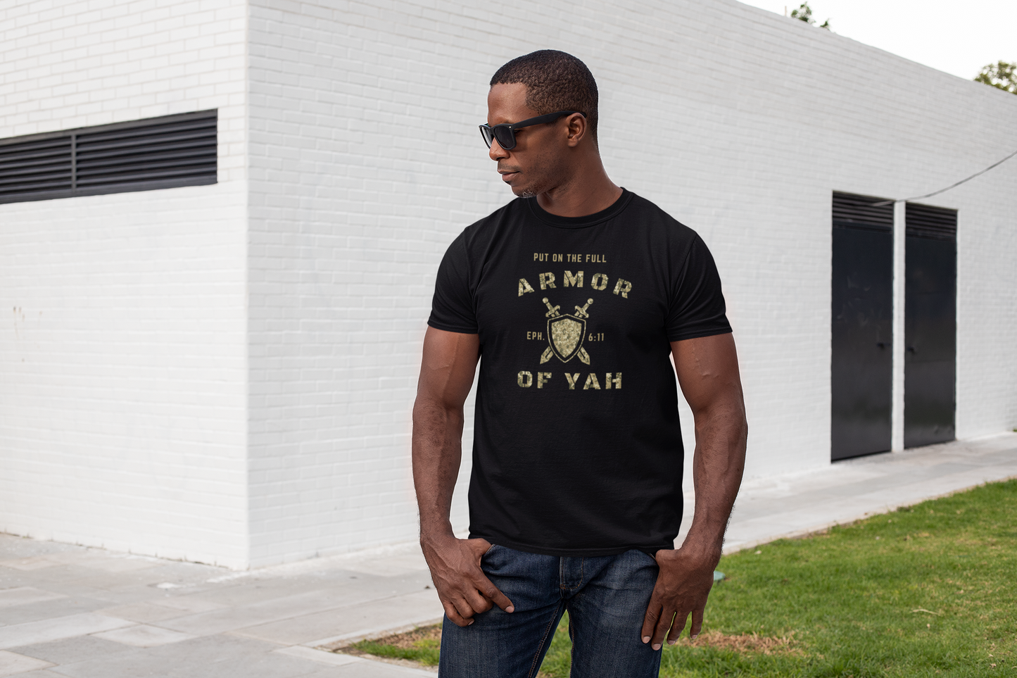 Full Armor of YAH Unisex Softstyle T-Shirt