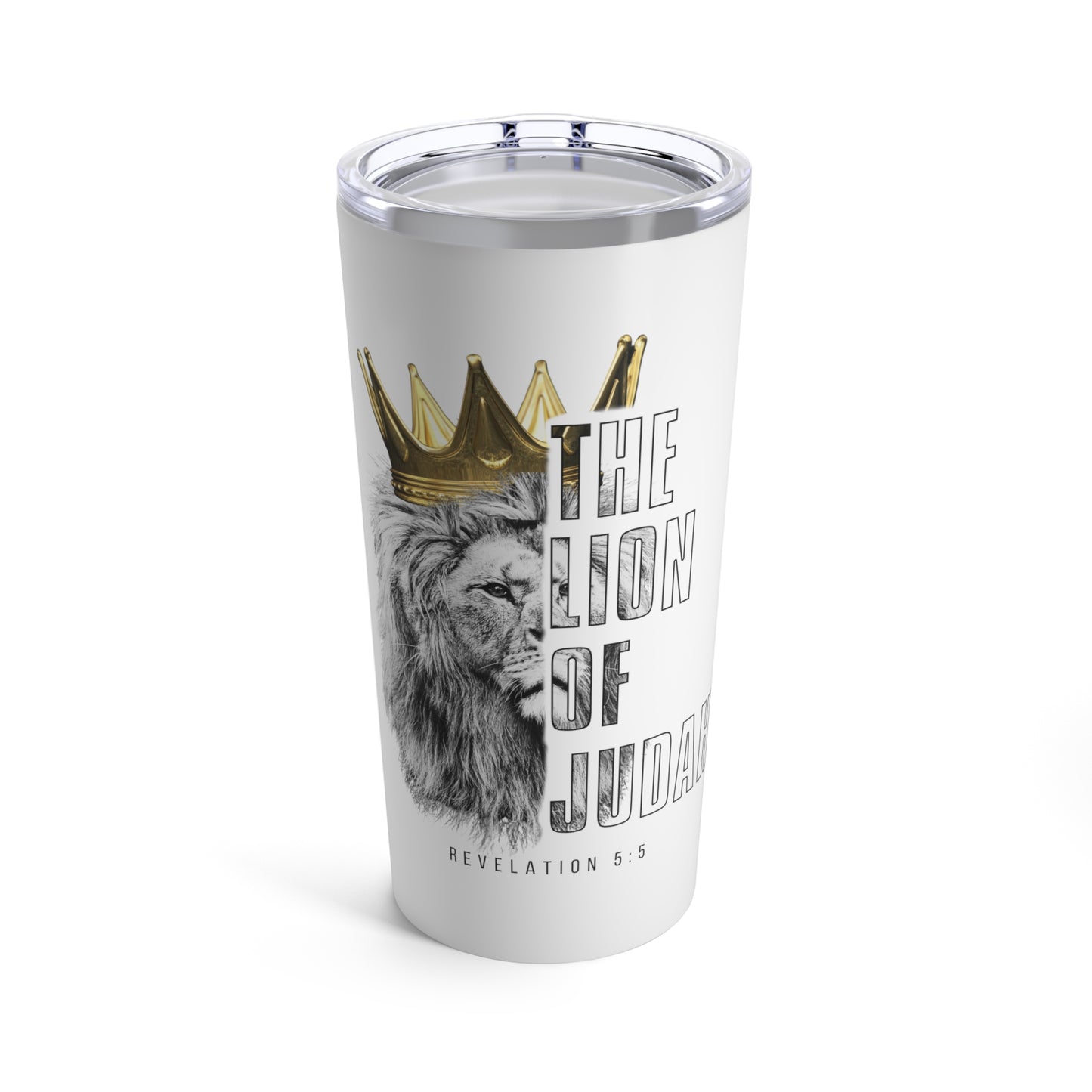 LION OF JUDAH 20oz White Tumbler