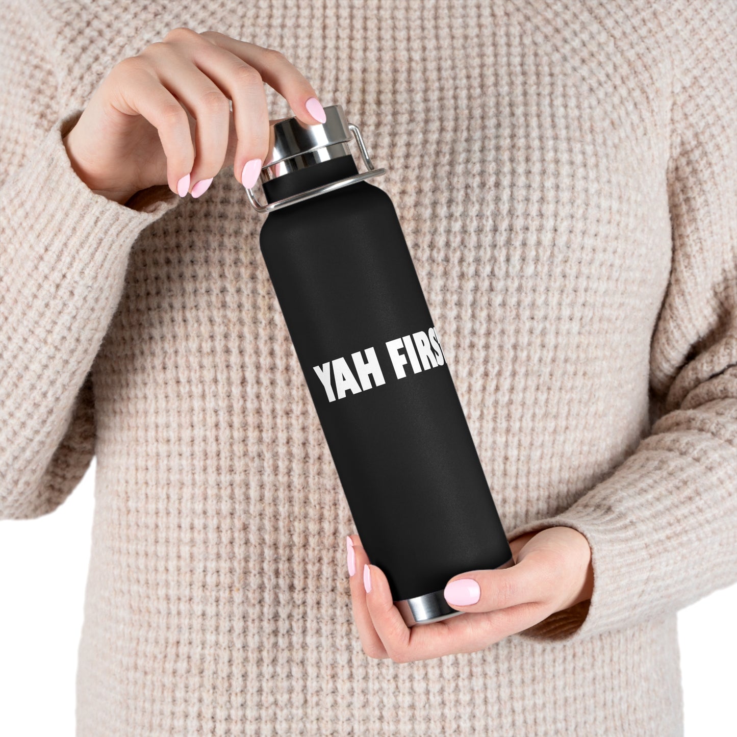 YAH FIRST 22oz Copper Vacuum Insulated Bottle