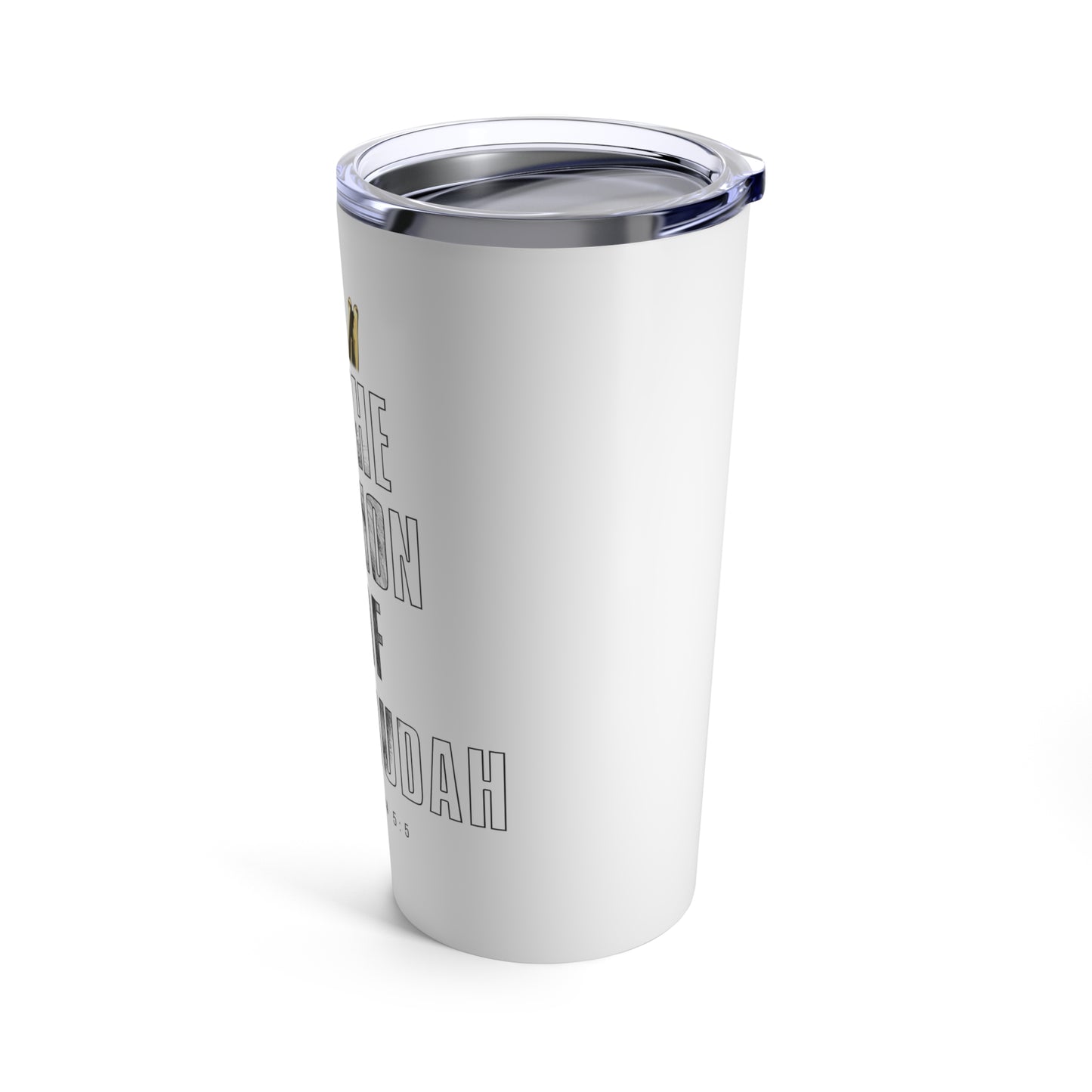 LION OF JUDAH 20oz White Tumbler