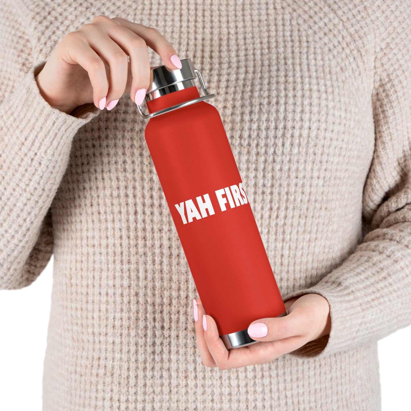 YAH FIRST 22oz Copper Vacuum Insulated Bottle