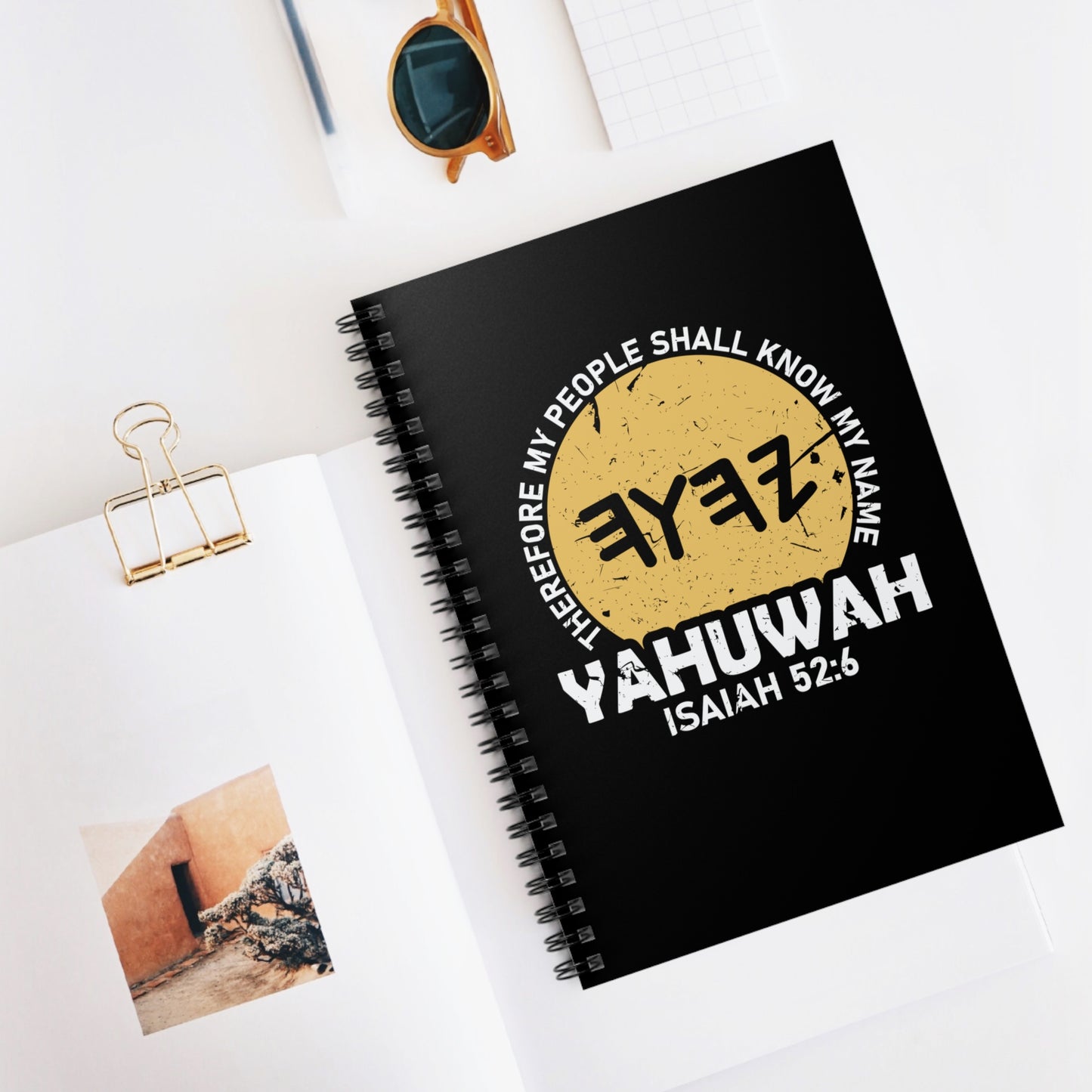 My People Shall Know My Name Yahuwah Prayer Journal Spiral Notebook - Ruled Line
