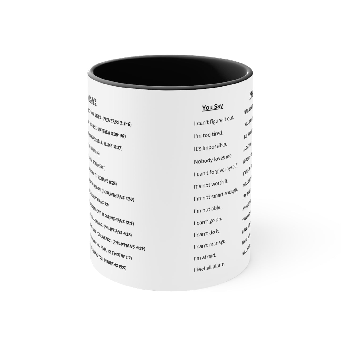 YAH SAYS 11oz Accent Coffee Mug