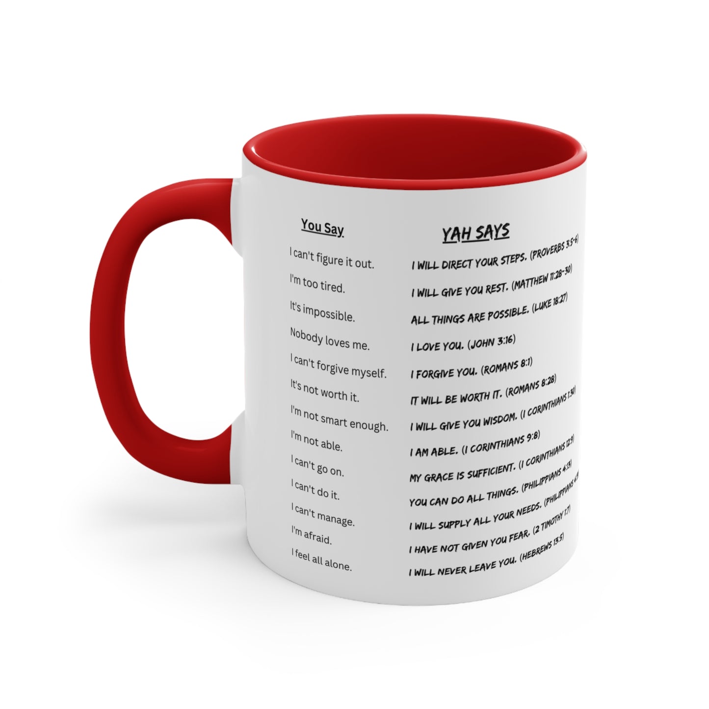 YAH SAYS 11oz Accent Coffee Mug