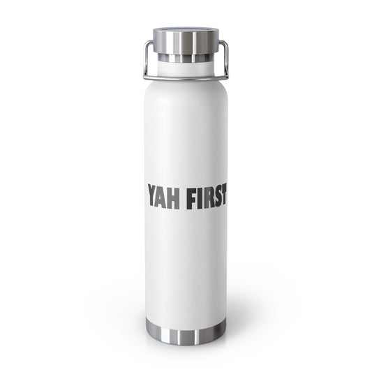 YAH FIRST 22oz White Copper Vacuum Insulated Bottle