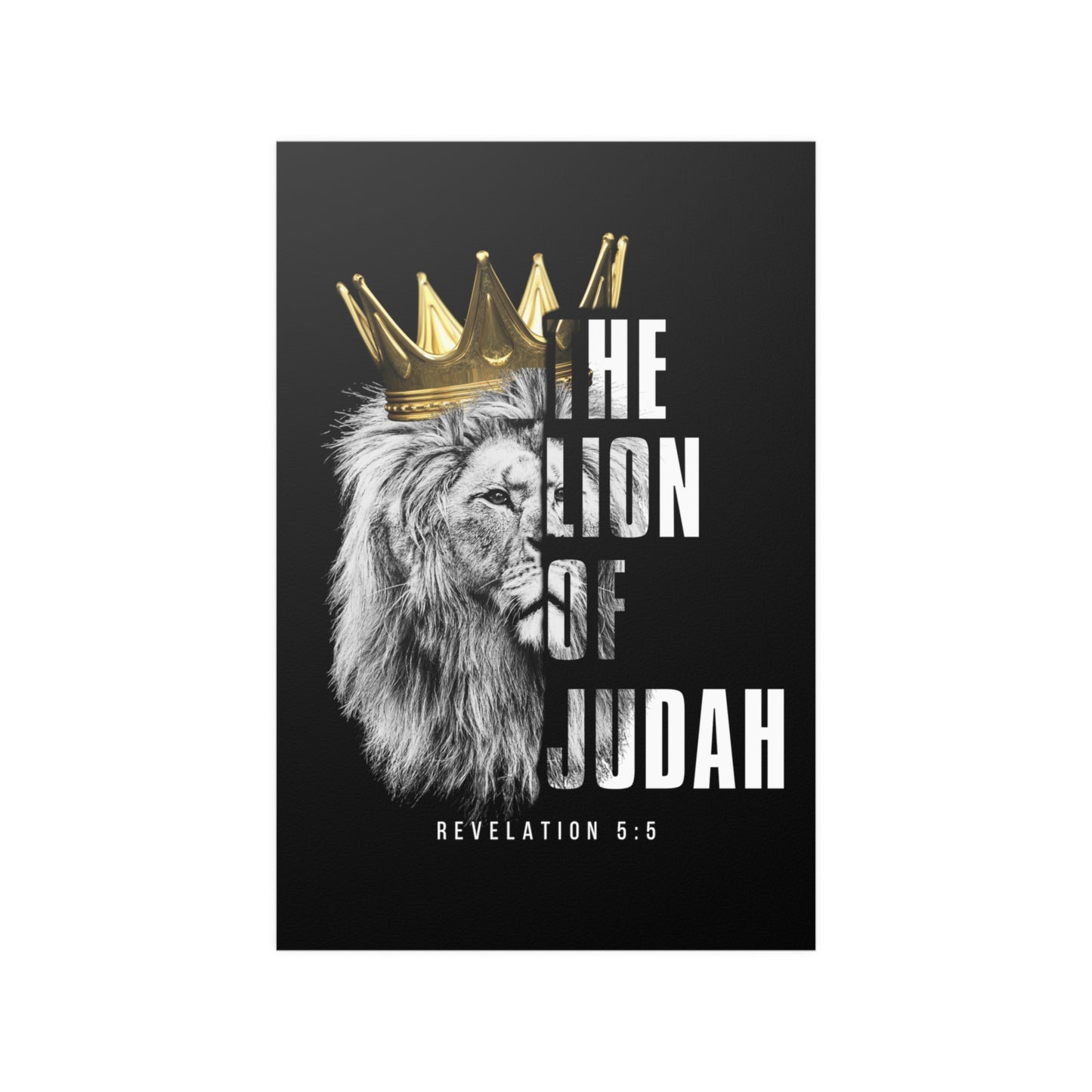 THE LION OF JUDAH Satin Poster