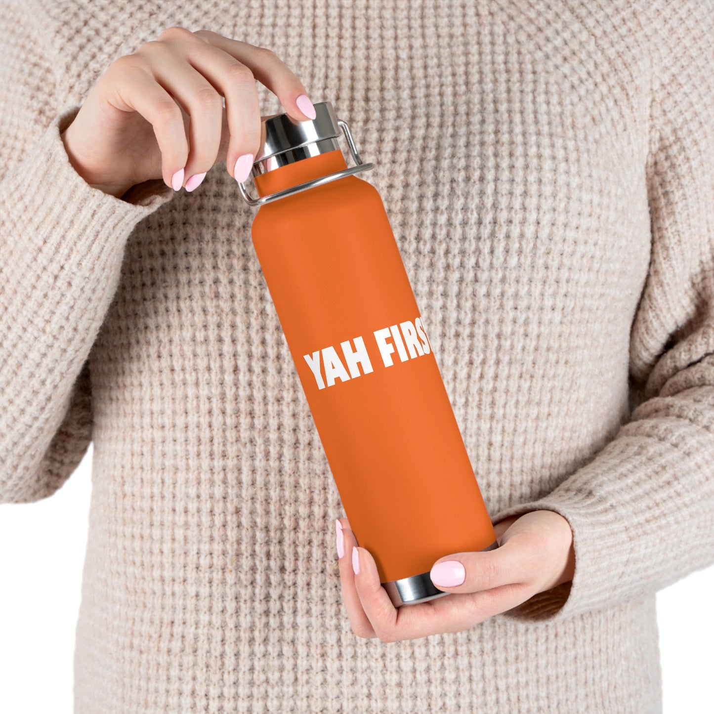 YAH FIRST 22oz Copper Vacuum Insulated Bottle