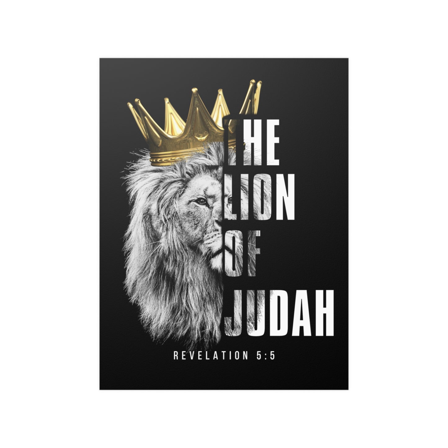 THE LION OF JUDAH Satin Poster