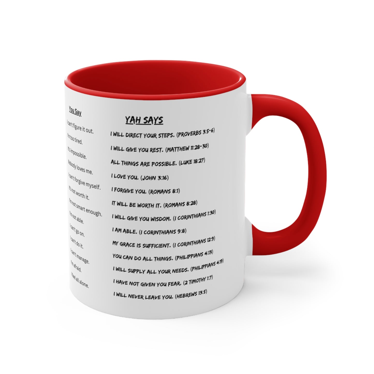 YAH SAYS 11oz Accent Coffee Mug