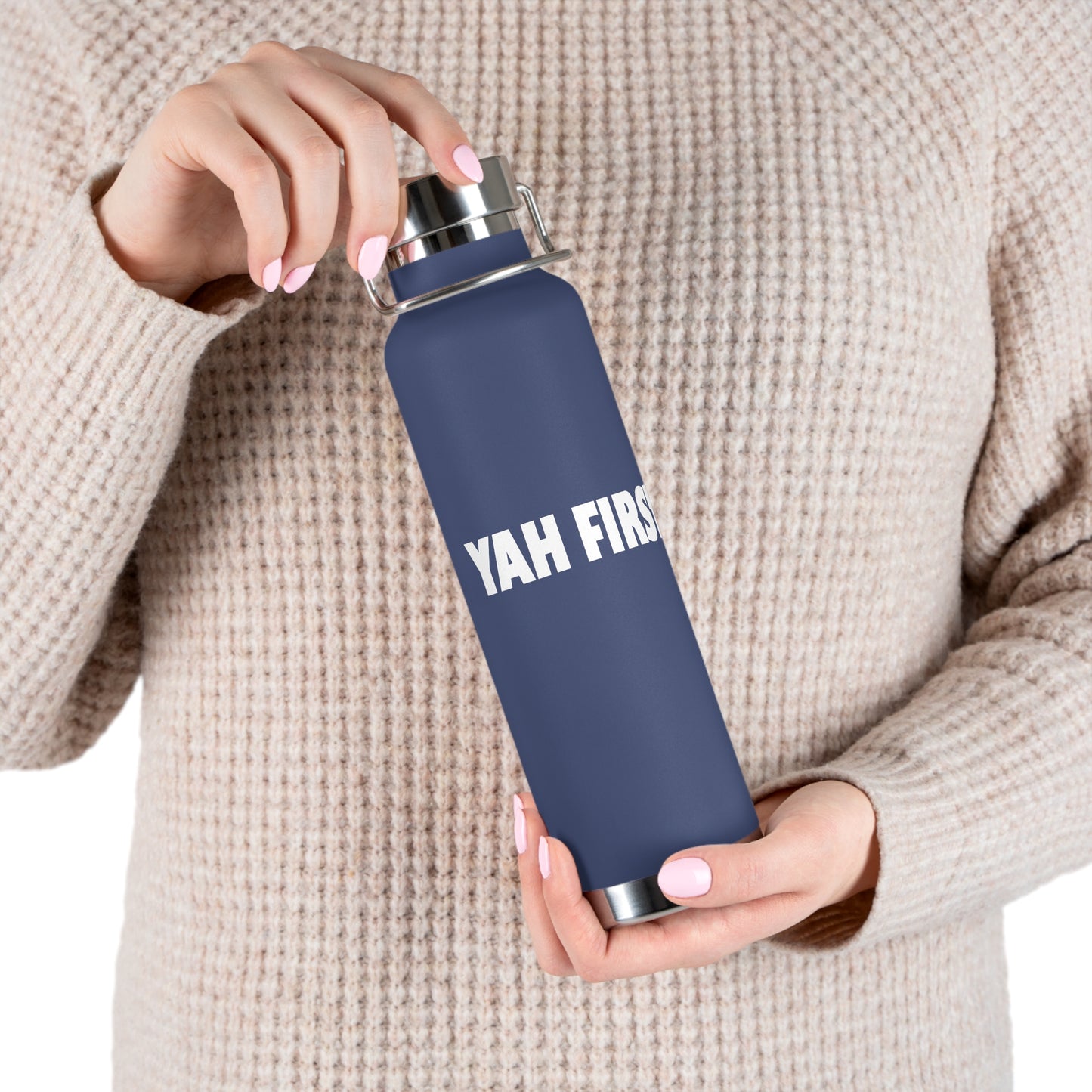 YAH FIRST 22oz Copper Vacuum Insulated Bottle