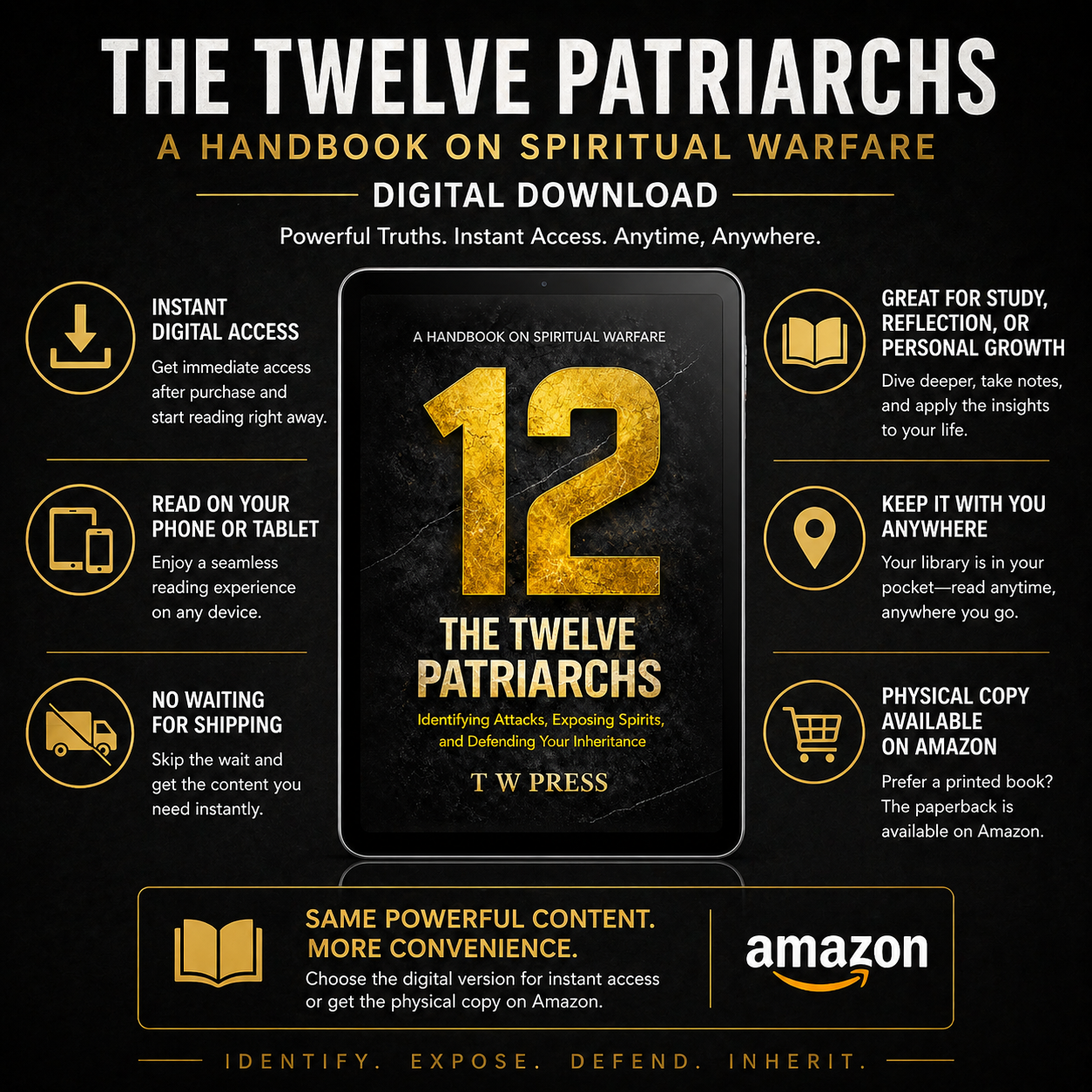 The Twelve Patriarchs (Digital Download) – A Handbook on Spiritual Warfare for Identifying Attacks, Exposing Spirits, and Defending Your Inheritance