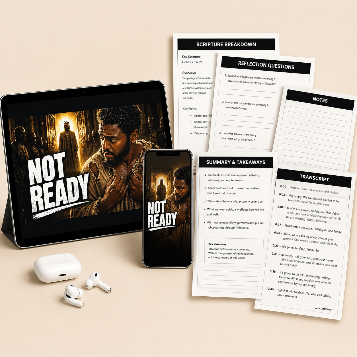 Choose Your Garment Bible Study Guide | Audio MP3 + Scripture Study + Lesson Transcript PDF Download