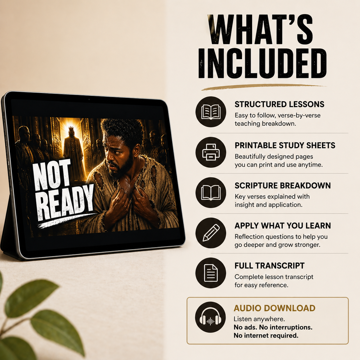 Choose Your Garment Bible Study Guide | Audio MP3 + Scripture Study + Lesson Transcript PDF Download
