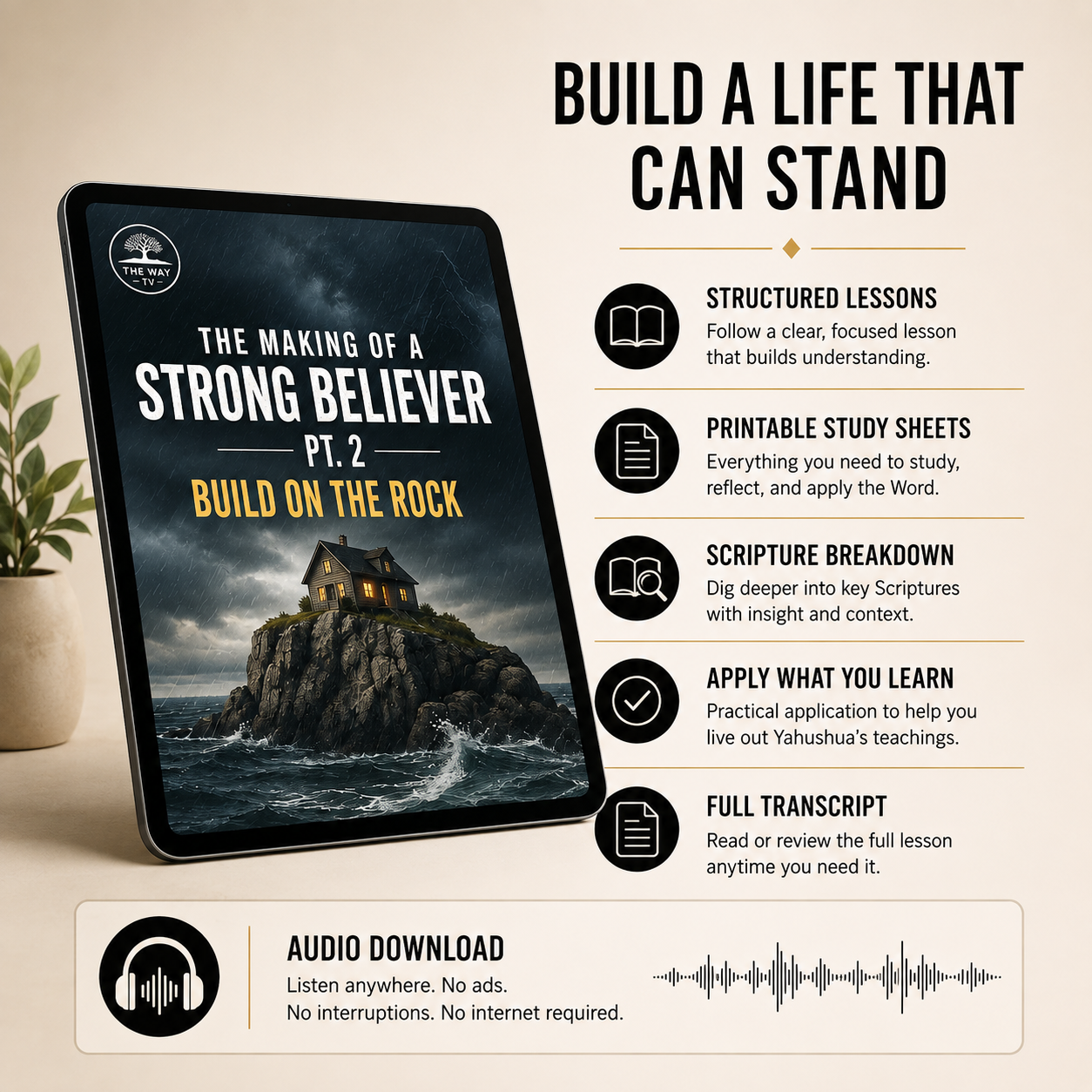 The Making of a Strong Believer Pt. 2 Bible Study Guide | Build on the Rock