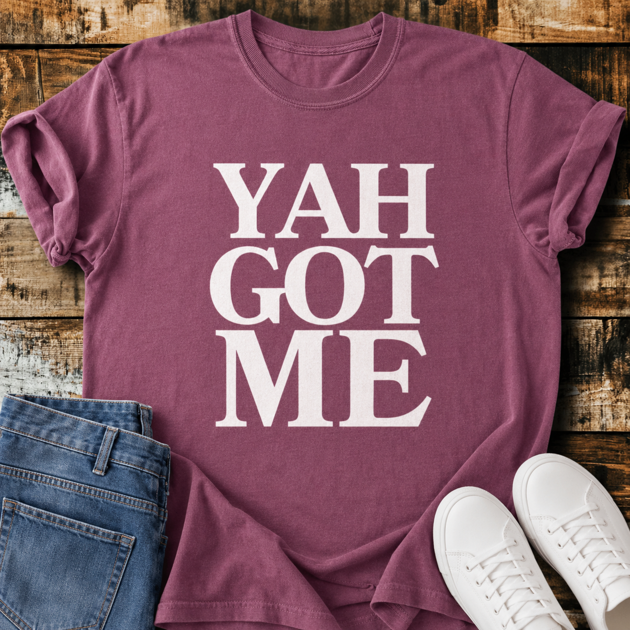 YAH GOT ME 100% Cotton Comfort Colors Heavyweight Garment-Dyed T-Shirt