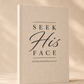 Seek His Face: A 30-Day Guided Prayer Journal