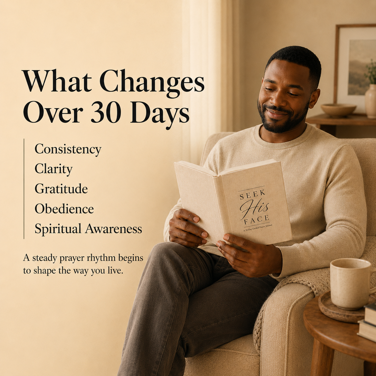 Seek His Face: A 30-Day Guided Prayer Journal: Build a Daily Prayer Habit with Scripture Reflection, Gratitude, Answered Prayers, and Spiritual Growth