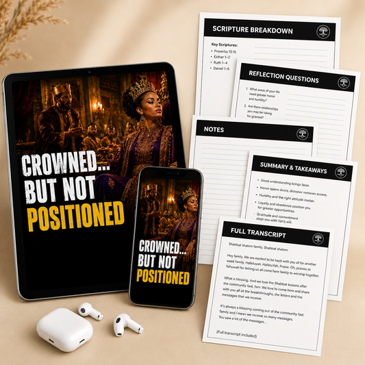 Positioned for Favor Part 2 Study Guide: Aligning Your Life for Yah to Open Doors