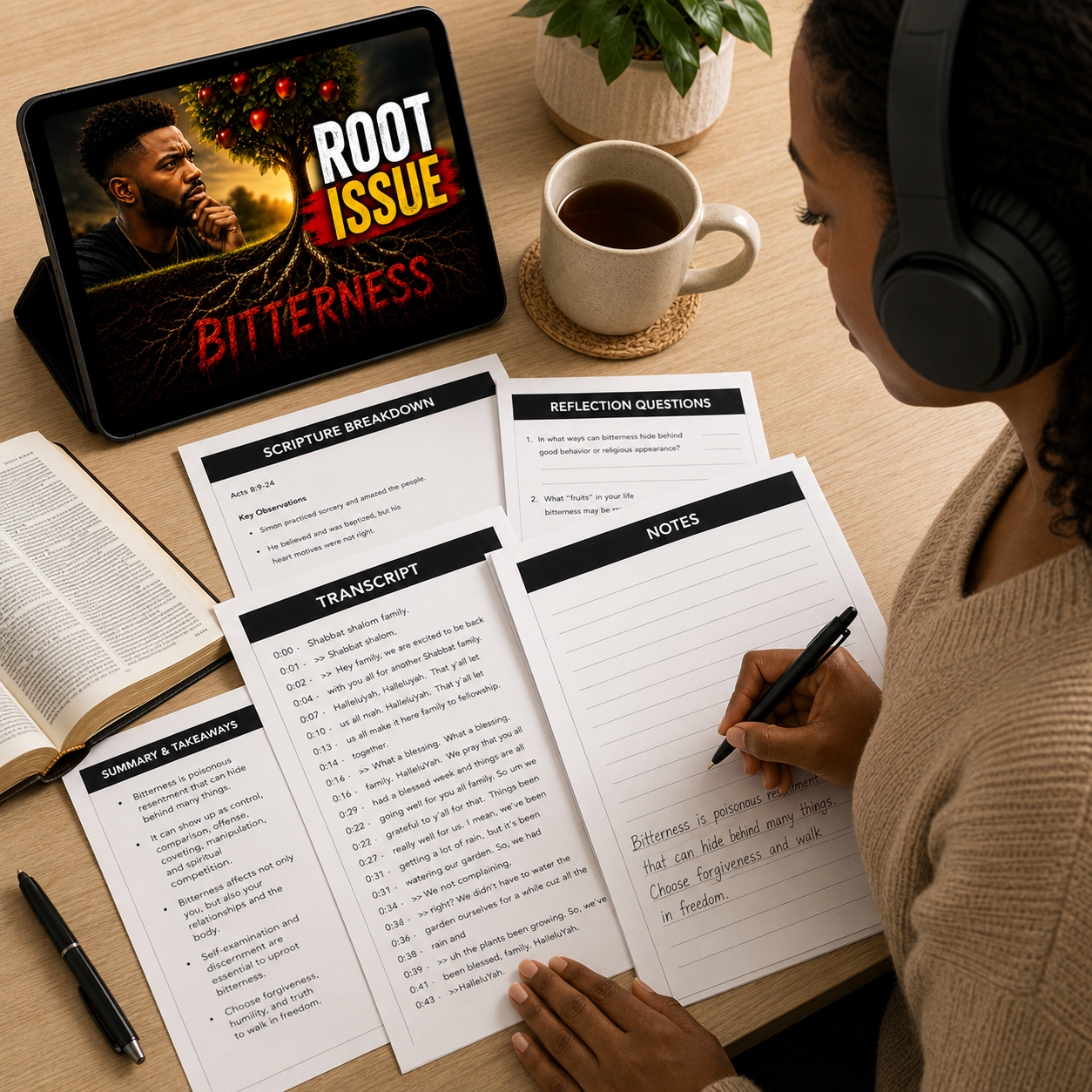 The Root Beneath the Fruit Bible Study Guide | Identify Hidden Bitterness and Grow Spiritually | Lesson Study Guide + Audio MP3 + Scripture Study + Lesson Transcript PDF Download