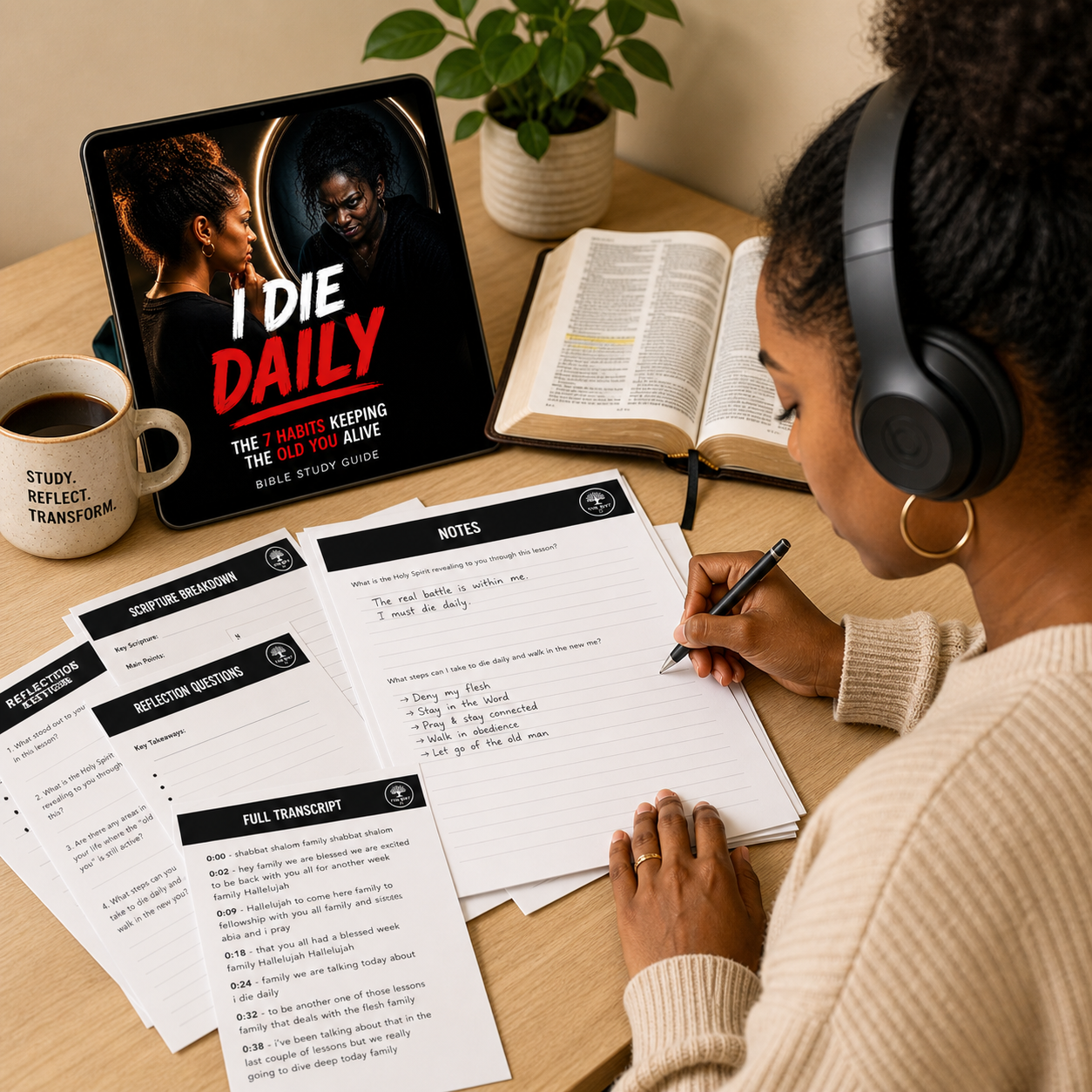 I Die Daily Bible Study Guide | Break Free from the Old Self & Walk in True Spiritual Growth | Lesson Study Guide + Audio MP3 + Scripture Study + Lesson Transcript PDF Download