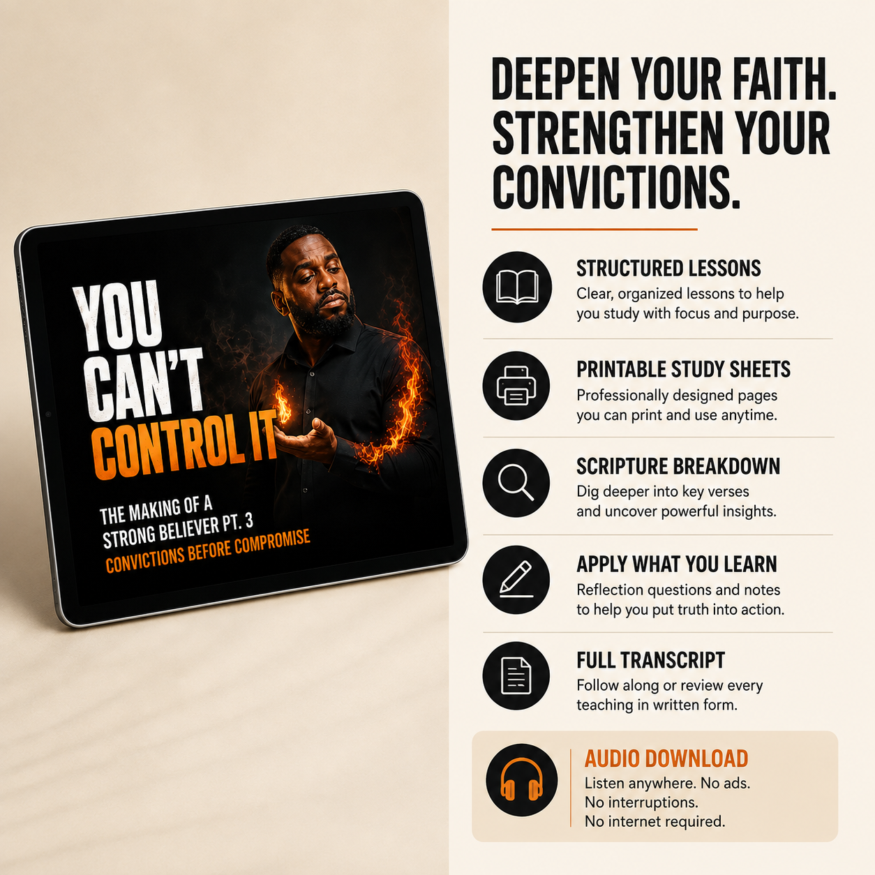 The Making of a Strong Believer pt. 3 | Convictions Before Compromise Study Guide